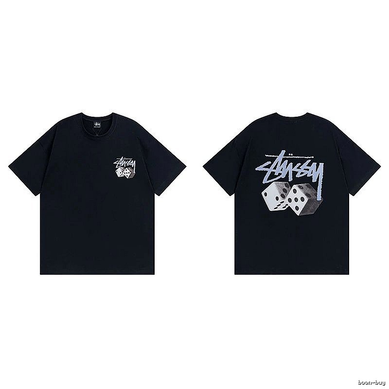 Stussy Black Spider Graphic T-Shirt Layered Outfit Logo