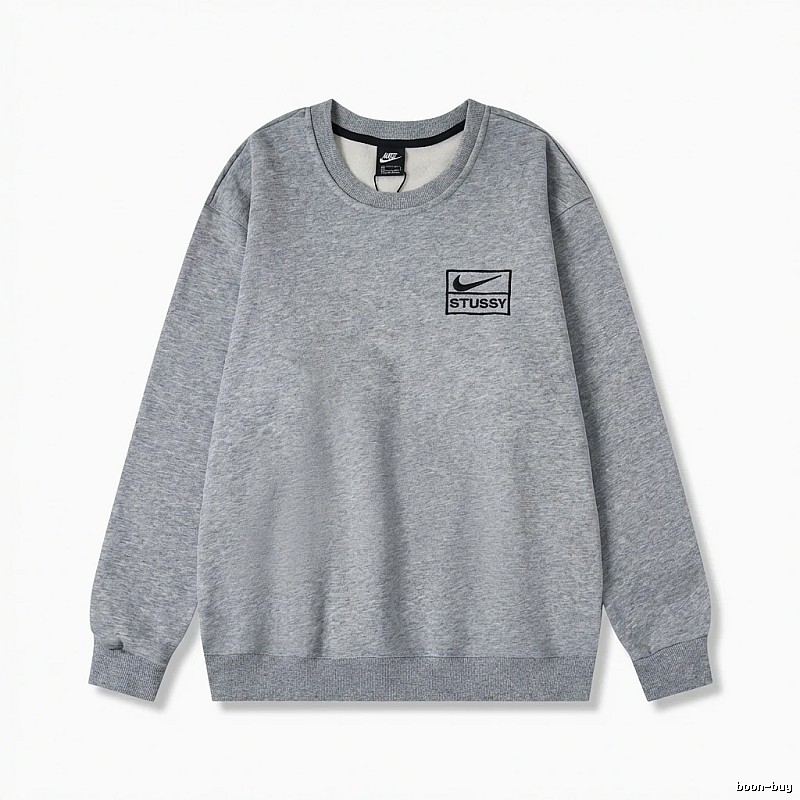 Stussy minimalist style grey sweatshirt