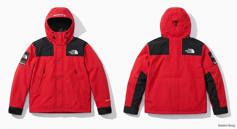 Supreme co-branded red windbreaker