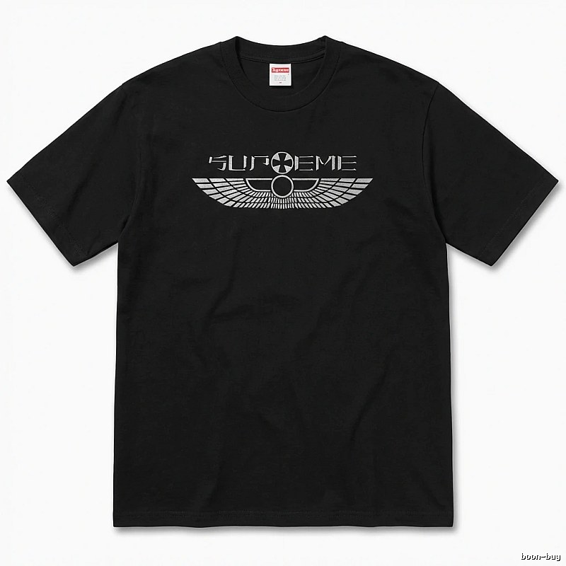 Supreme Flight Series Trendy Cool Black T-shirt