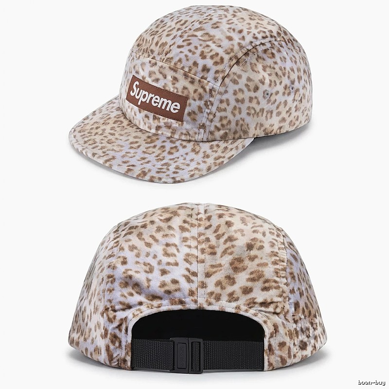 Supreme leopard-print retro-style hood