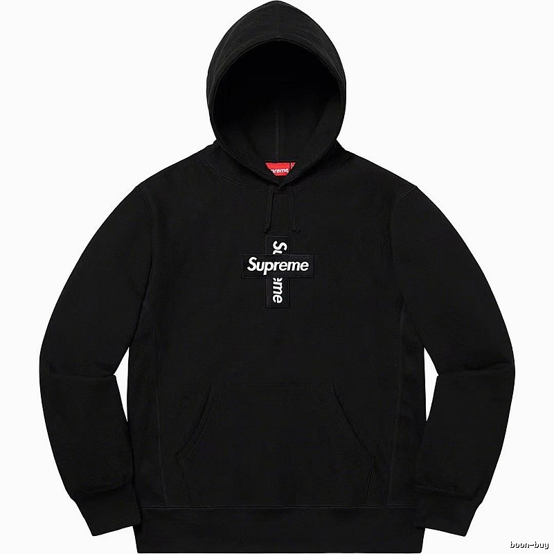 Supreme Lightweight Logo hoodie Gray Red Oversized for Trend Styling