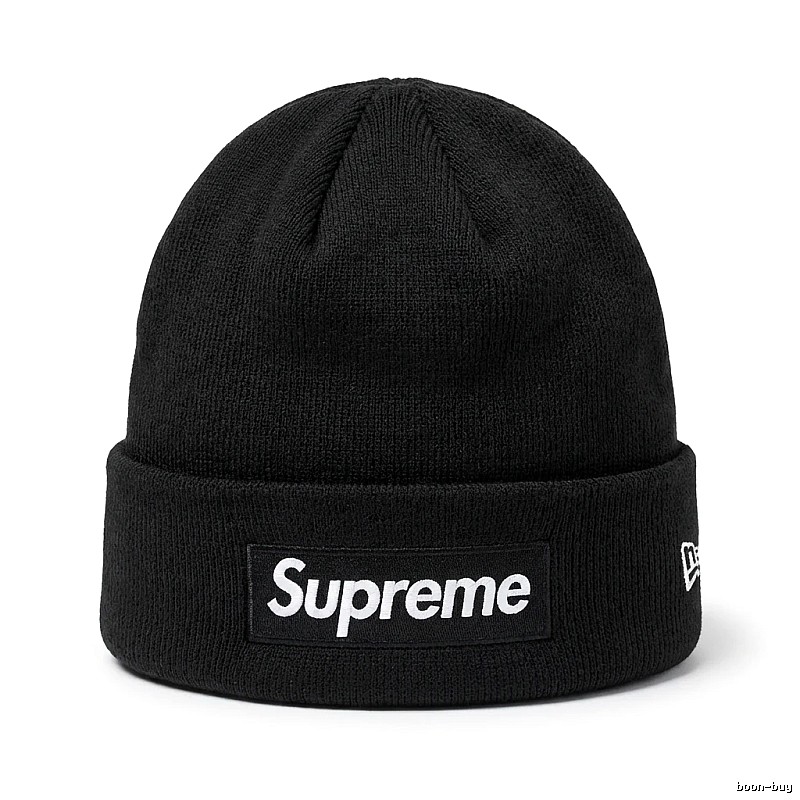 Supreme minimalist style black cold hat