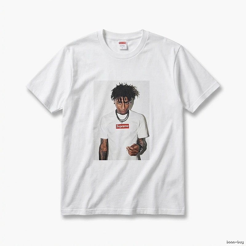 Supreme Portrait Print Style White T-shirt