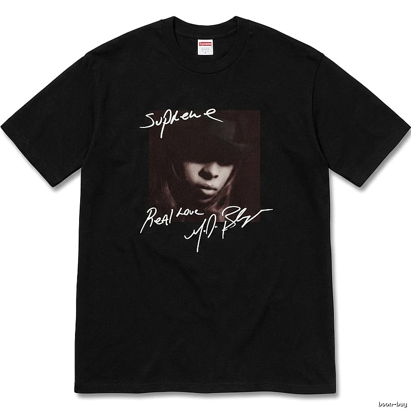 Supreme Real Love Style Black T-shirt