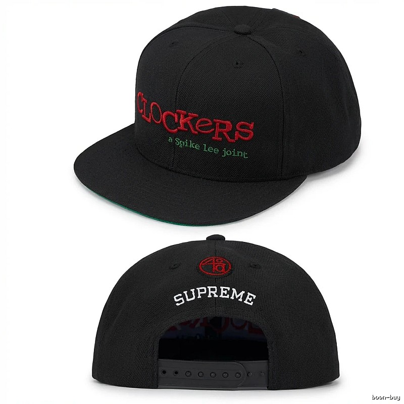 Supreme trendy cool black hat