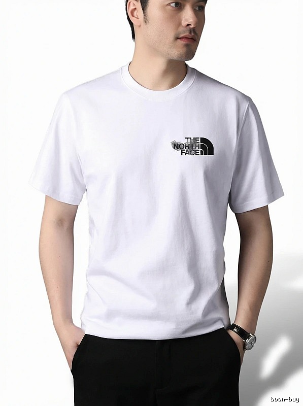 The North Face simple-style white T-shirt