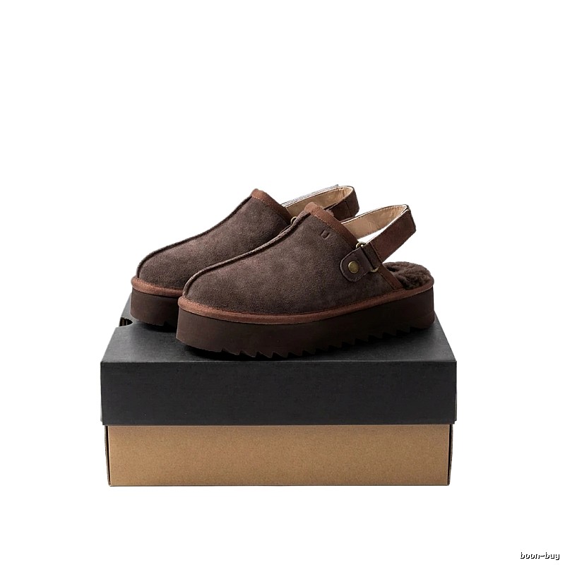 UGG Thick-Soled Retro-Style Brown Shoes