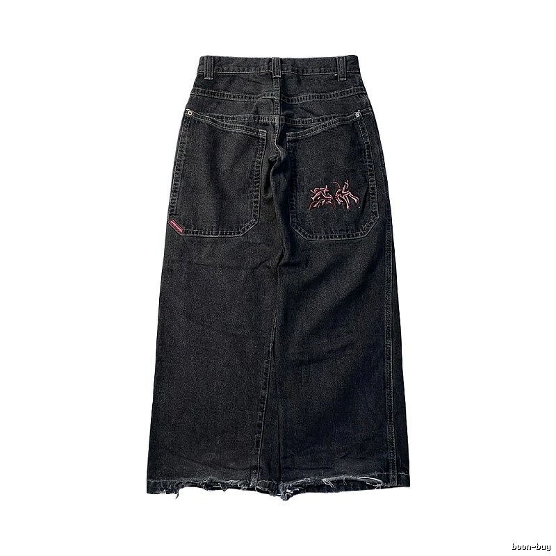 Y2K style black jeans