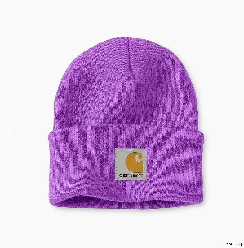 Carhartt basic purple beanie