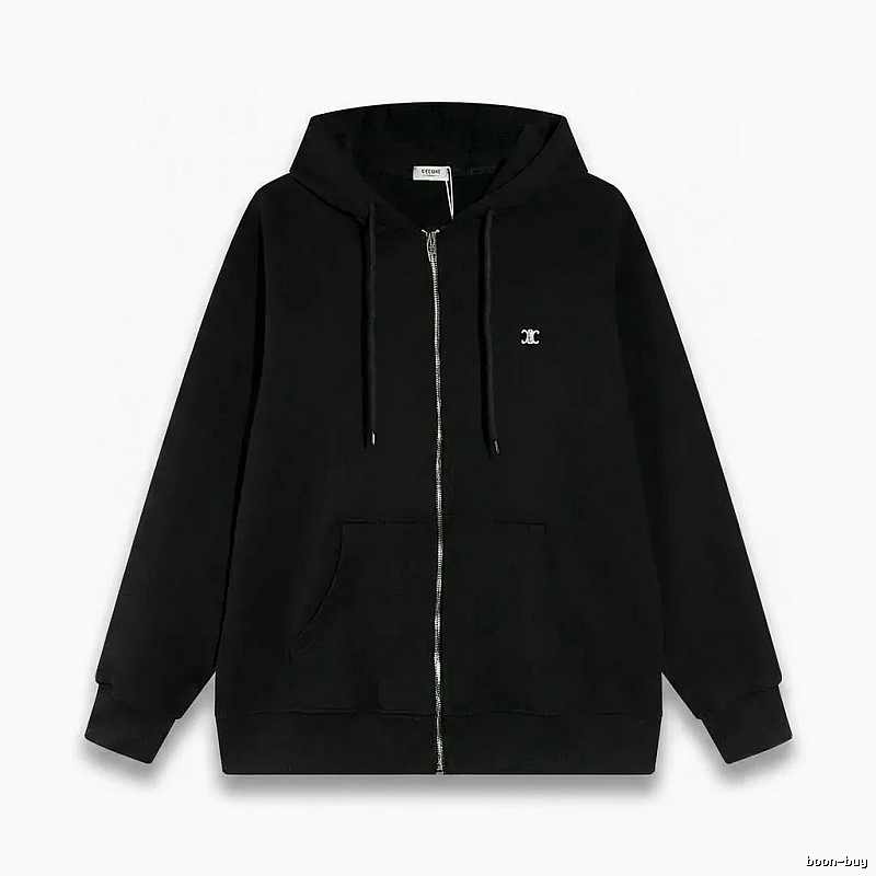 CELINE's classic black hoodie