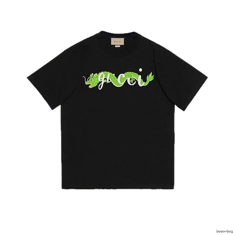 Gucci Year of the Dragon Collection Trendy Black Short-sleeve T-shirt