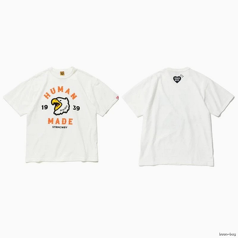 Human Made Urban Heart logo T-shirt Black Green Human with Casual Appeal