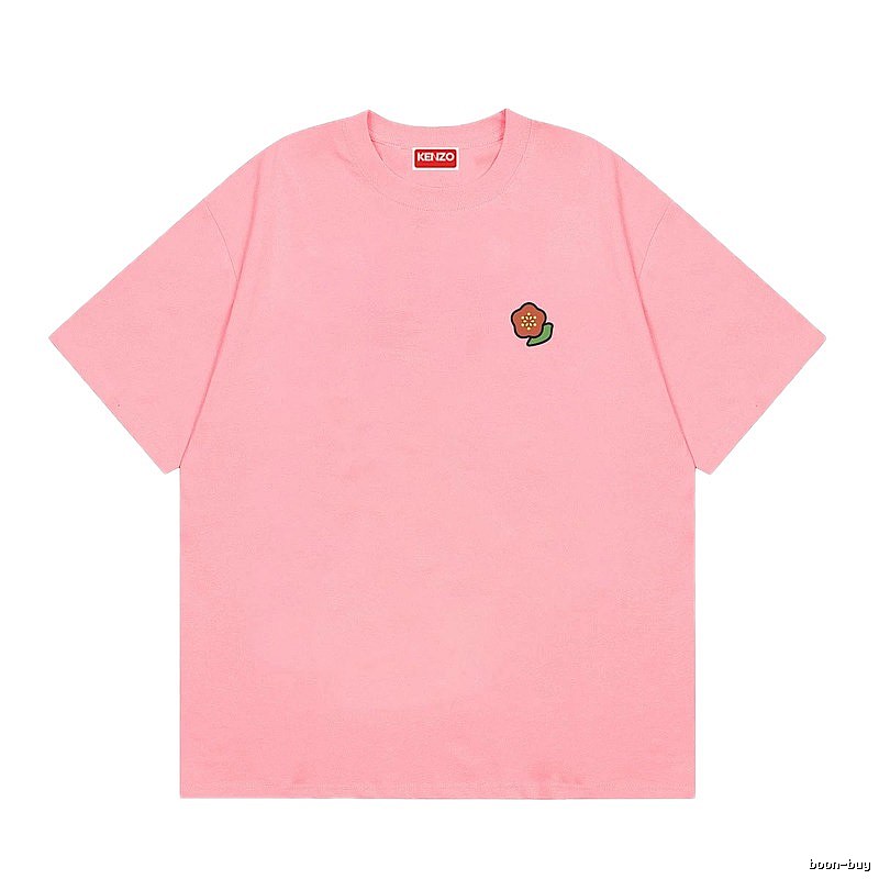 KENZO Begonia Collection Casual Style Pink T-Shirt